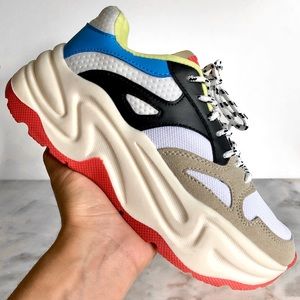 Bershka Multicolor Platform Sneakers Brand New